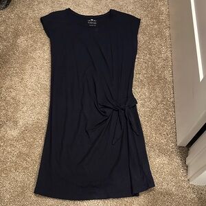 Velvet Women's Vintage Slub Navy Blue Dress